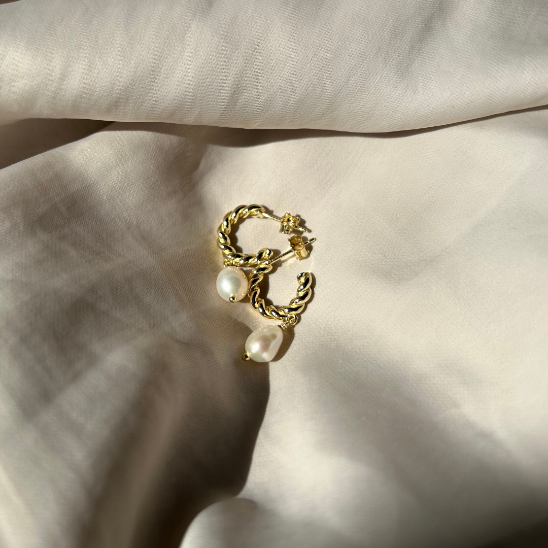 CLAIRE Perlen Creolen