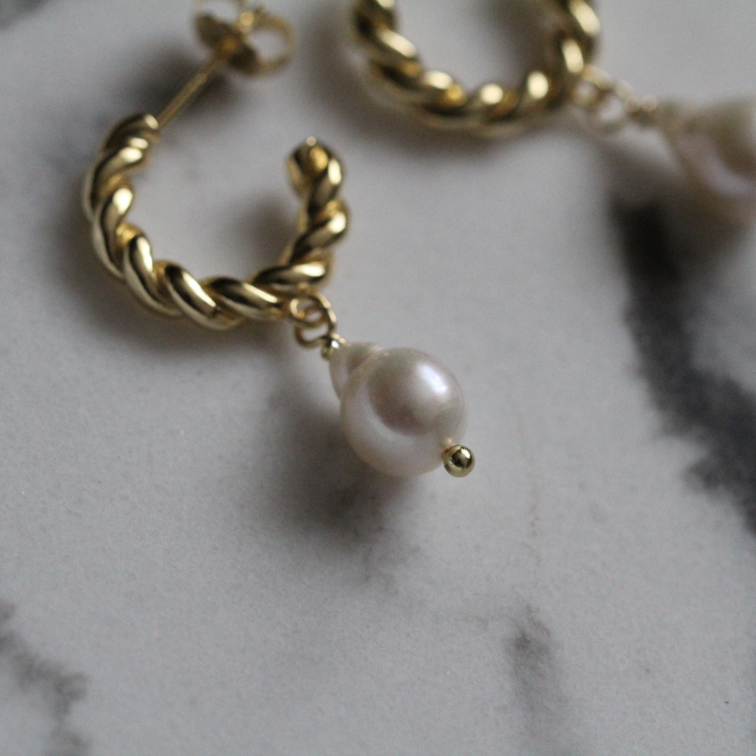 CLAIRE Perlen Creolen