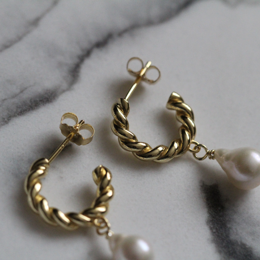 CLAIRE Perlen Creolen